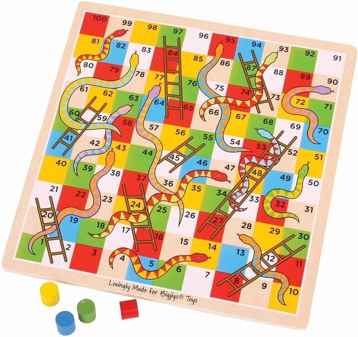 Bigjigs Traditional Snakes & Ladders