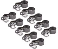 Alberts 832292 klem voor spanstaaf voor gaas | verzinkt, antraciet-metallic | klem-Ø 34 mm | Set van 10