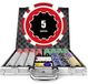 Merkloos Pokerset pokerchips pokerfiches - 500 chips - 11,5 g - Genummerd - Met aluminium koffer