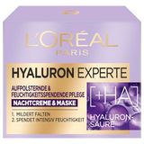 L'Oréal Paris Hyaluron Experte Nachtcrème en gezichtsmasker met twee soorten hyaluronzuur voor een gevoerde en gehydrateerde huid, 50 ml