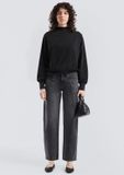 Q/S designed by - Dames sweater - Maat M - Vrouwen - ZWART - polyester