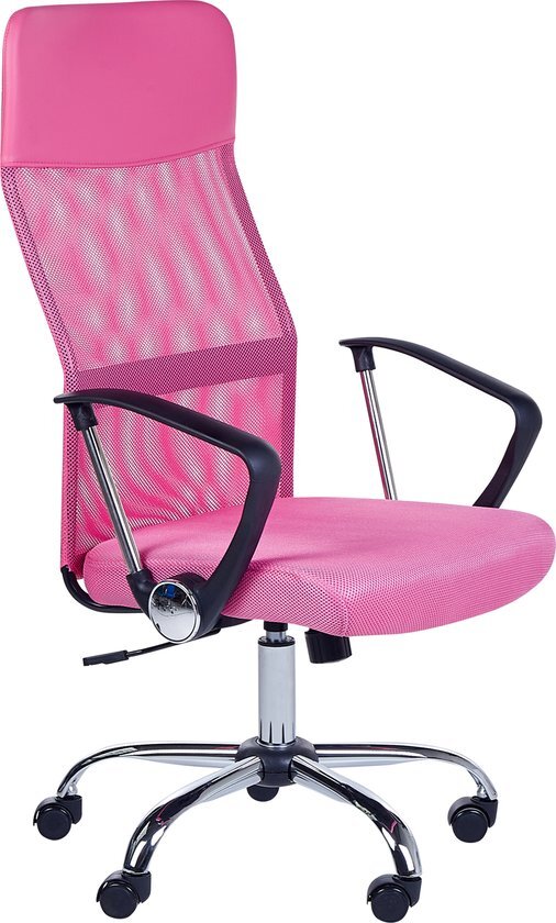 DESIGN - Bureaustoel - Roze - Mesh