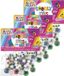 Merkloos 240x Wiebel ogen sticker gekleurd - 5 / 8 / 15 mm - Hobby/knutsel artikelen