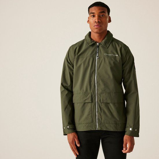 Regatta Regenjas Heren Waterproof Ademend Lichtgewicht Groen Polyester Lange Mouw