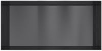 Hotbath Inbouwnis - 30 x 60 x 10 cm - Frameless - Geborsteld Zwart PVD