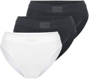 sloggi Dames tai slip 3 pack Double Comfort T zwart/wit