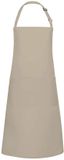 Karlowsky Overdimensionale Bib Schort met Zak, Zand, Stof, Effen, One Size