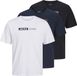 JACK&JONES JJECORP LOGO TEE PLAYSS NECK 3PK MP PLS T-shirt Garçon Coton Coupe Regular 3XL