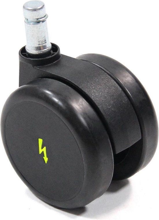 Bureaustoel Wiel - Mehrfarbig - 5 stuks - ESD - 11mm/65mm - hjh office