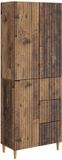 vidaXL - Bank loungeset - Bewerkt hout - Oud hout - 90 cm
