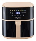Tognana Porcellane D2DFA05IRCH Heteluchtfriteuse 8L Zwart/Champagne