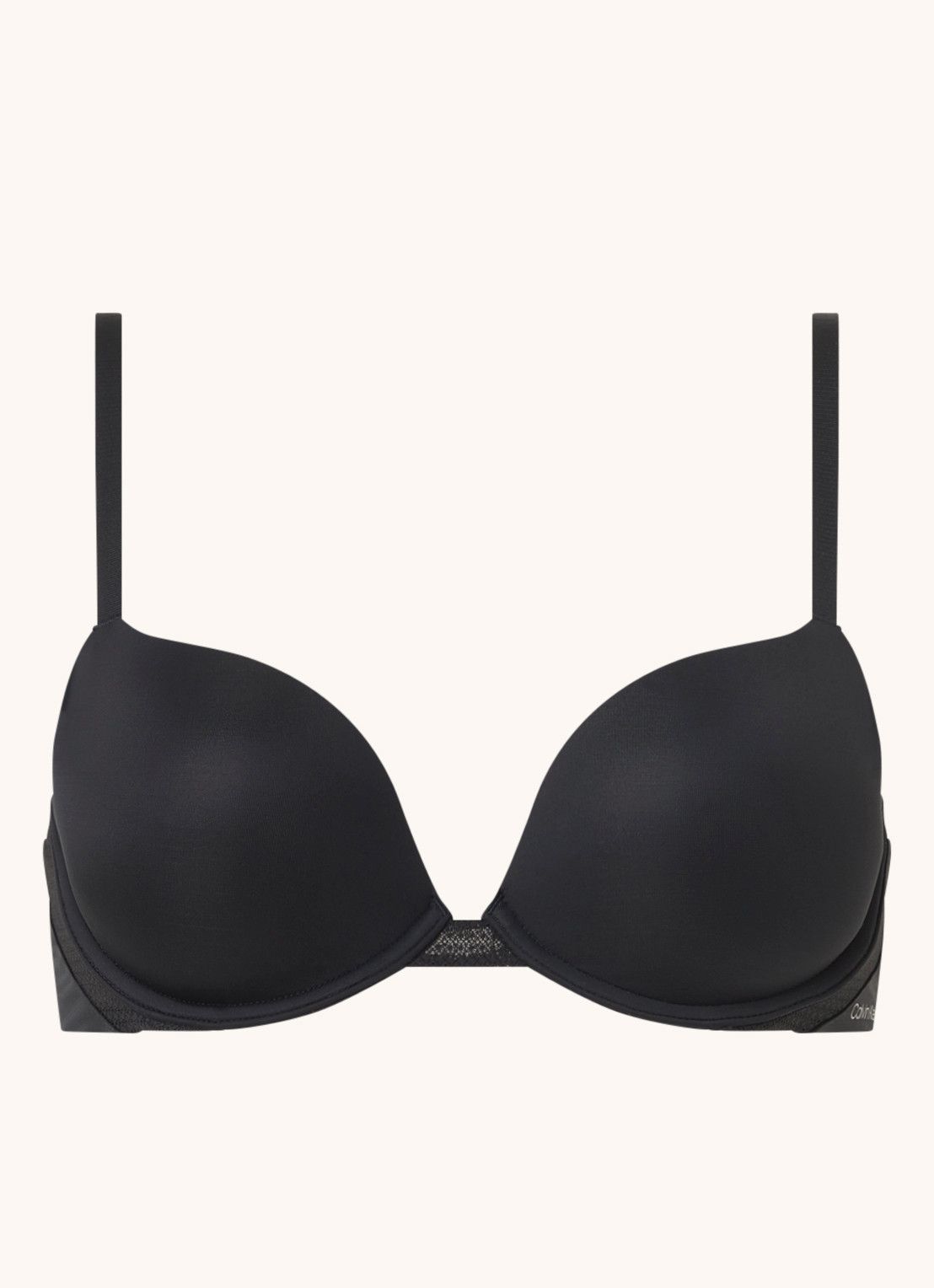 Calvin Klein Infinite Flex plunge push-up bh - zwart - 8719853314333
