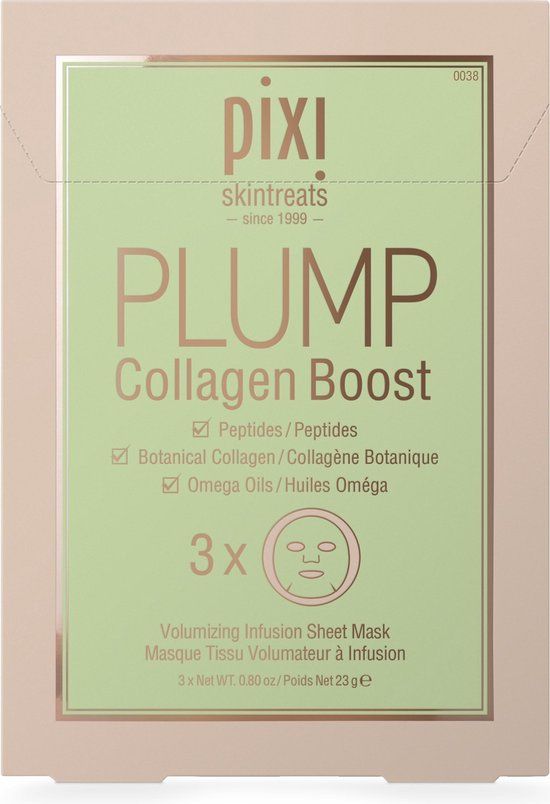 Pixi - PLUMP Collagen Boost - 3 sheet maskers