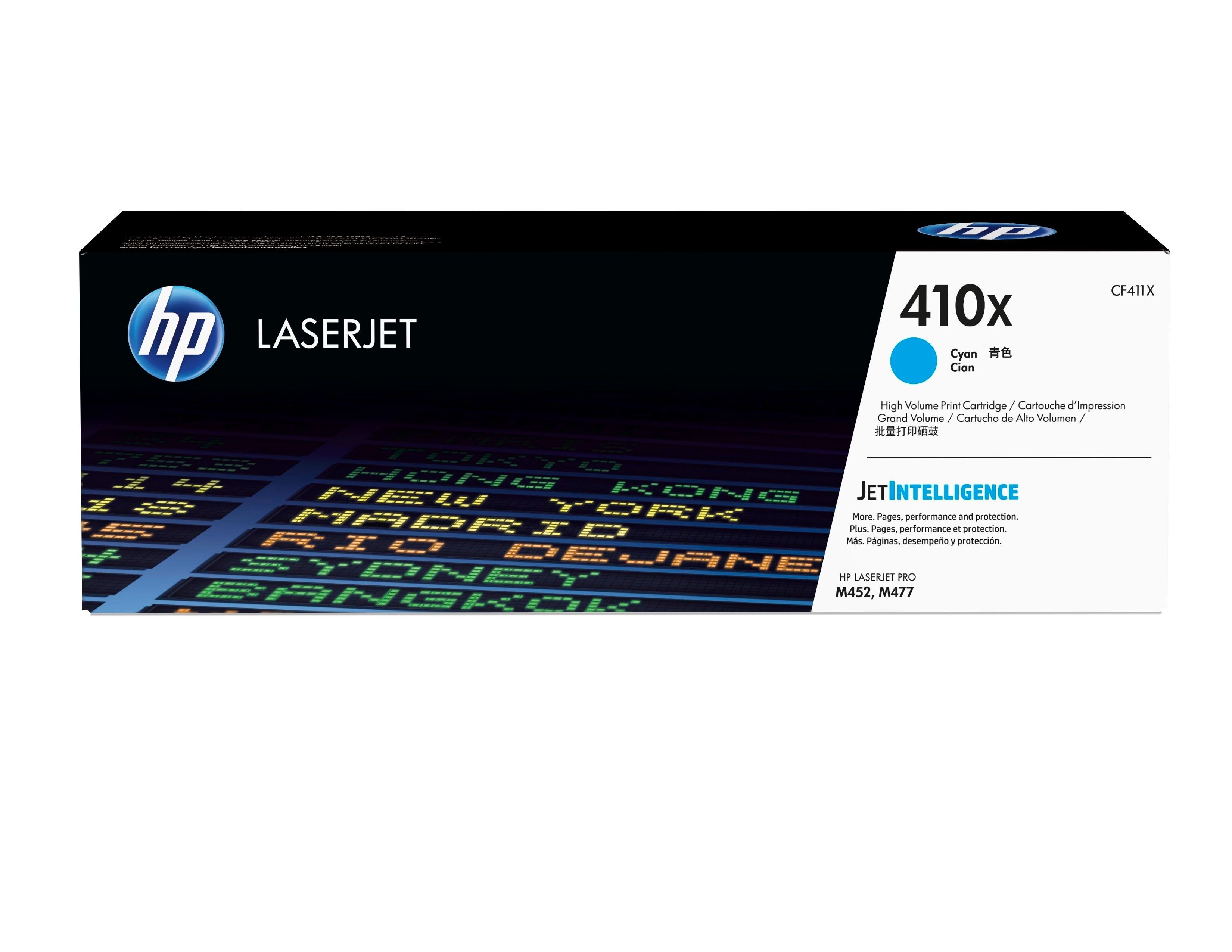 HP 410X High Capacity Cyan Toner Cartridge - Original