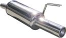 100% InoXcar 100% RVS Sportuitlaat passend voor Fiat Bravo/Brava 1.6 (103pk) 80mm