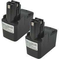 Vhbw 2x Batterie Compatible Avec Bosch Gsr 12ves-3 Outil Électrique (1500 mAh, NiMH, 12 V)
