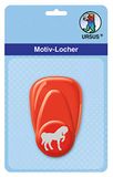 Ursus 19470021 - motiefperforator met hendel, klein, paard, ca. 16 mm, rood