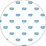 Bonateks Ronde digitaal bedrukte muismat, antislip onderkant, voor kantoor en thuis, diameter: 22 cm