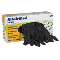Altairmed Nitril handschoen maat S poedervrij (AltairMed, zwart, 100 stuks)