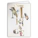 Afie Wenskaart voor bruiloft (63-1151) goud glanzend incl. envelop - Bohme Chic bloemen eucalyptus roos pioenrozen
