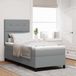 Prolenta Maison Exclusive - Boxspringbed met matras, lichtgrijs, 80 x 200 cm, gestoffeerd