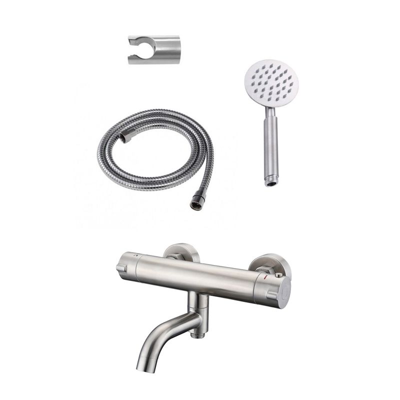 Badkamerplanet Thermostatische Badkraan RVS 304 met Badset Rond