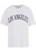 Miss Tee Shirt 'Los Angeles City' zwart / wit
