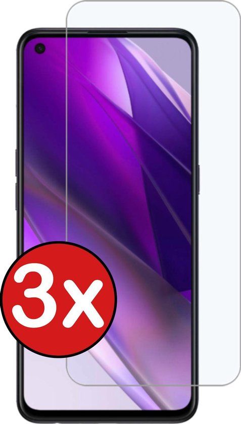 Screenprotector voor OPPO Find X3 Lite - 3 stuks - Glas - Blue filter