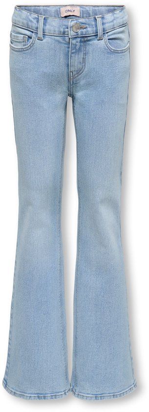 ONLY KIDS ONLY Flared fit jeans KOGLOLA Low waist Flared fit Jeans Light Blue Denim Maat 140