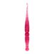 Ommi Ergonomische Haaknaalden | Handgemaakte 7" Haaknaald | Breinaald, Knutselgaren Weave | Beste cadeau! (Roze glitter) (4 mm)