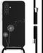 iMoshion Hoesje Samsung Galaxy S23 FE - Siliconen design hoesje met koord - Zwart / Dandelion Black