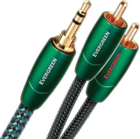 Audioquest Evergreen 3.5mm naar 3.5mm Kabel - 20m - Groen