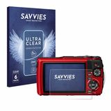 Savvies Screenprotector voor Olympus OM System Tough TG-7 - Folie Beschermfolie transparant 6 Stuks