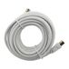Prolongateur TV 5 mètres, mâle/mâle avec un adaptateur femelle/femelle, diamètre 9,52 mm.