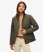 Superdry Gevoerde jas met ribfluwelen afwerking Dames - Gewatteerde jassen - Army Khaki - Maat UK14/EU42