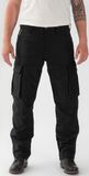 Rokker Black Jack Cargo, pantalon en textile unisexe, couleur: Noir, taille: W29/L34