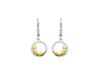 Magneti Amona Jewelry Luxe Zilver Oorhangers met Goudkleurig Bladeren