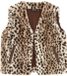 Like Flo Meisjes Trui F608-5310 - Panterprint - Bruin - Maat 110/116