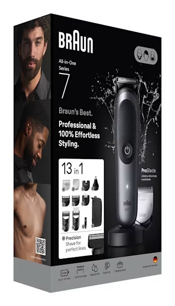 Braun All-in-One Series 7 AIO7560 - Trimmer - Black/Silver