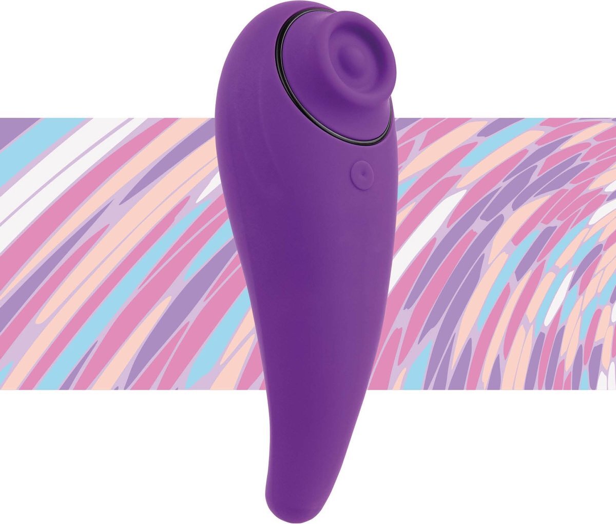 FeelzToys - FemmeGasm Air Pressured Tapping & Tickling Vibrator Paars - Vibrator