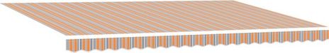 vidaXL Storenscherm Oranje Polyester 500 x 300 cm