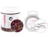 INNSPIRO Set met transparante pailletten, gemengd, 120 g, 7 mm en naalden, stompe punt, 500 stuks.