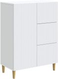 vidaXL Dressoir Wit 66 x 34,5 x 90 cm Bewerkt hout