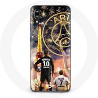 Maniacase Hoesje voor Huawei P20 Lite PSG Neymar en Mbappé vrolijk kerstfeest