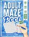 Adult Maze Pool #3: 85 Thought-Provoking Maze Puzzles for Adults, Large Print Brain Games: An Advanced Logic Puzzle Activity Book with Solutions for Relaxation, Clarity, and Problem-Solving