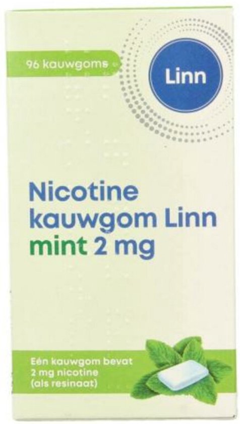 Linn Nicotine Kauwgom Mint 2 mg 96 st