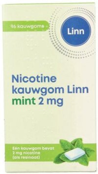 Linn Nicotine Kauwgom Mint 2 mg 96 stuks