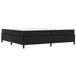 vidaXL Cadre de lit avec matelas, noir, 200 x 200 cm, tissu