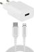 Allteq USB lader en USB A naar Lightning kabel Wit 1 meter