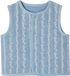 Vertbaudet Mouwloos baby vestje denim bloemen